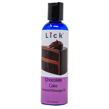 Load image into Gallery viewer, Lick Chocolate Cake Flavored Massage Oil - bottle front view