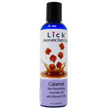 Load image into Gallery viewer, Lick Caramel Bath Oil - bottle front view