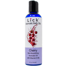 Load image into Gallery viewer, Lick Cherry Bath Oil - bottle front view