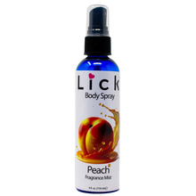 Load image into Gallery viewer, Lick Peach Body Spray - bottle front view