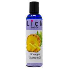 Load image into Gallery viewer, Lick Pineapple Scented Body Oil - bottle front view