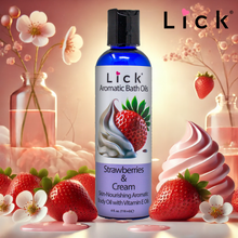 Load image into Gallery viewer, Strawberry Cream Aromatic Bath Oil