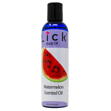 Load image into Gallery viewer, Lick Watermelon Scented Body Oil - bottle front view