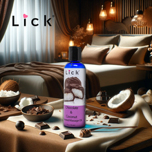Load image into Gallery viewer, Lick Chocolate and Coconut Flavored Massage Oil - product photo 4