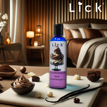 Load image into Gallery viewer, Lick Chocolate Vanilla Swirl Flavored Massage Oil - product photo 4
