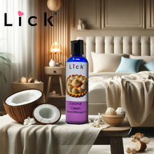 Load image into Gallery viewer, Lick Coconut Cream Flavored Massage Oil - product photo 4