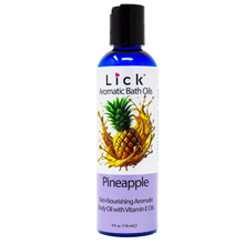 Load image into Gallery viewer, Lick Pineapple Aromatic Bath Oil - bottle front view