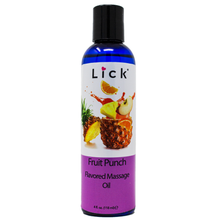 Load image into Gallery viewer, Lick Fruit Punch Flavored Massage Oil - bottle front view