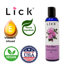 Load image into Gallery viewer, Rose Water Scented Massage Oil