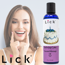 Load image into Gallery viewer, Lick Birthday Cake Flavored Massage Oil - product photo 6