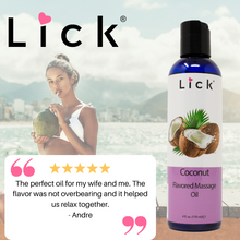 Load image into Gallery viewer, Lick Coconut Flavored Massage Oil - product photo 3