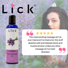 Load image into Gallery viewer, Lick Lavender Scented Massage Oil - product photo 3