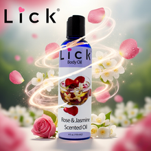 Load image into Gallery viewer, Lick Rose &amp; Jasmine Scented Body Oil
