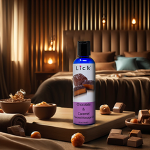Load image into Gallery viewer, Lick Chocolate and Caramel Flavored Massage Oil - product photo 4
