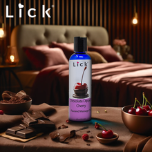 Load image into Gallery viewer, Lick Chocolate Dipped Cherries Flavored Massage Oil - product photo 4
