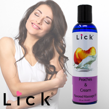 Load image into Gallery viewer, Peaches &amp; Cream Flavored Massage Oil

