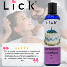 Load image into Gallery viewer, Lick Birthday Cake Flavored Massage Oil - product photo 3
