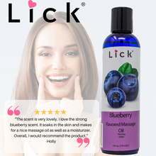Load image into Gallery viewer, Lick Blueberry Flavored Massage Oil - product photo 4
