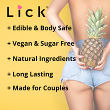 Load image into Gallery viewer, Lick Pineapple Flavored Massage Oil - product photo 4
