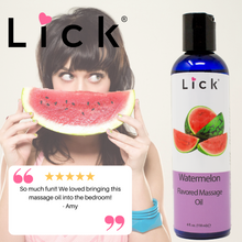 Load image into Gallery viewer, Lick Watermelon Flavored Massage Oil - product photo 2
