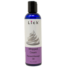 Load image into Gallery viewer, Lick Whipped Cream Flavored Massage Oil - bottle front view
