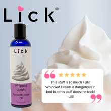 Load image into Gallery viewer, Lick Whipped Cream Flavored Massage Oil - product photo 2
